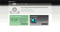 Desktop Screenshot of glbprod.com